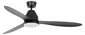 Whitehaven mennyezeti ventilátor világítással, fekete, csendes – Beacon Beacon Lighting, Whitehaven, dimmable, Fekete, Nappali, Műanyag, Modern