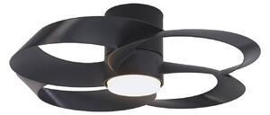 Rose LED mennyezeti ventilátor, fekete, DC, csendes, CCT – Mantra Mantra Iluminación, Rose, dimmable, Fekete, Nappali, Műanyag, Modern