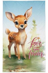 Őzikés kéztörlő (love)