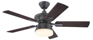 7316240 Mennyezeti ventilátor világítással, diófa színű, csendes – Westinghouse Westinghouse, 7316240, Fa, Nappali, Műanyag, Modern