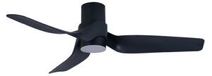 Nautica mennyezeti ventilátor világítással, fekete, csendes – Beacon Beacon Lighting, Nautica, dimmable, Fekete, Nappali, Műanyag, Modern