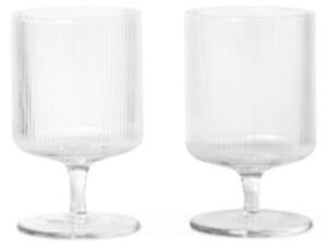 Ferm LIVING - Ripple Wine Glasses Set of 2 Clearferm LIVING - Lampemesteren