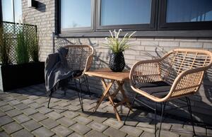 Nordic Living Flot természetes rattan fotel