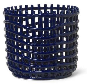 Ferm LIVING - Ceramic Basket Large Blue - Lampemesteren