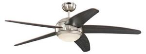 Bendan LED mennyezeti ventilátor, króm/fa, csendes – Westinghouse Westinghouse, Bendan, dimmable, Fa, Nappali, Fa, Modern