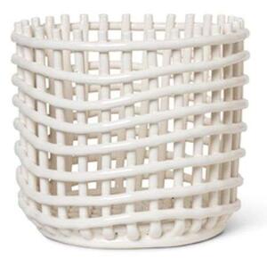 Ferm LIVING - Ceramic Basket Large Off-Whiteferm LIVING - Lampemesteren