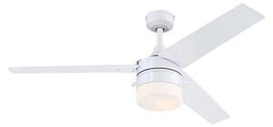 7316640 Mennyezeti ventilátor világítással, fehér/nyírfa, IP44, Westinghouse Westinghouse, 7316640, Fehér, Nappali, Műanyag, Modern