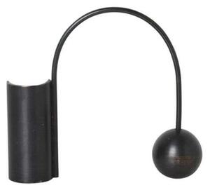 Ferm LIVING - Balance Candle Holder Black Brass - Lampemesteren