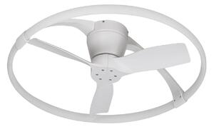 Nepal Mini LED mennyezeti ventilátor, alkalmazás, fehér – Mantra Mantra Iluminación, Nepal Mini, dimmable, Fehér, Nappali, Fém, Modern