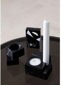 Woud - Jeu de dés 2 Candle Holder Black MarbleWoud - Lampemesteren