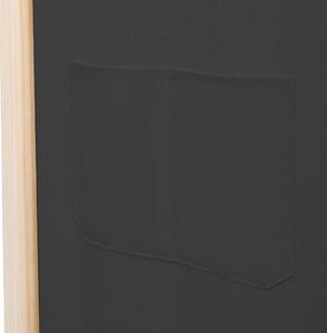 VidaXL szürke 4-paneles szövetparaván 160 x 170 x 4 cm