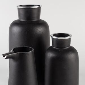 Fekete váza ZUIVER FARMA 20 cm