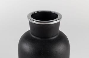 Fekete váza ZUIVER FARMA 20 cm