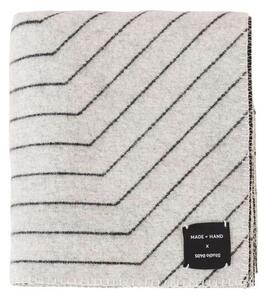 Made By Hand - Pinstripe Throw Black - Lampemesteren