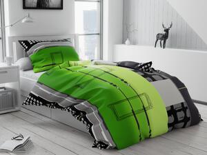 THERESA zöld pamut ágyneműhuzat