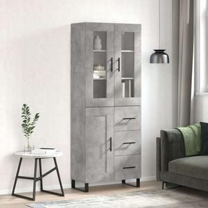 VidaXL Magasszekrény - Beton Szürke - 180 cm
