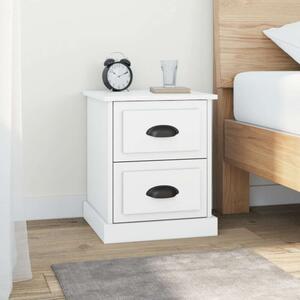 VidaXL Éjjeliszekrény - 2 db - Fehér - 2 Fiókos - 39x39x47,5cm