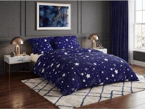 Krepp ágynemű NIGHT SKY POLY kék Ágyneműhuzat mérete: 70 x 90 cm | 140 x 200 cm
