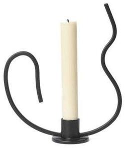Ferm LIVING - Valse Candle Holder Low Blackferm LIVING - Lampemesteren