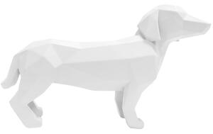 Time for home Fehér dekoratív Origami kutya figura