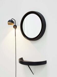 Mater - Sophie Mirror Small Black/Brown Leather - Lampemesteren