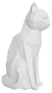 Time for home Fehér dekoratív origami macska szobor
