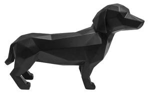 Time for home Fekete dekoratív Origami kutya figura