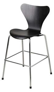 Fritz Hansen - Series 7 Junior Chair Black/Chrome - Lampemesteren