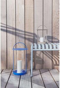 OYOY Living Design - Maki Lantern Large Optic Blue - Lampemesteren