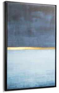 Kék és arany absztrakt festmény LaForma Wrigley 90 x 60 cm