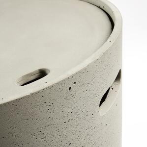 Szürke beton dohányzóasztal Kave Home Rhette 49 cm