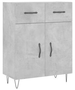 VidaXL betonszürke szerelt fa magasszekrény 69,5 x 34 x 180 cm