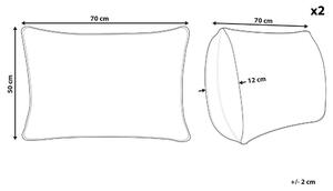 Homokbézs kültéri díszpárna kétdarabos szettben 50 x 70 cm ALMYROS