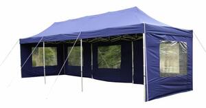 Összecsukható kerti sátor PROFI 3 x 9 m kék