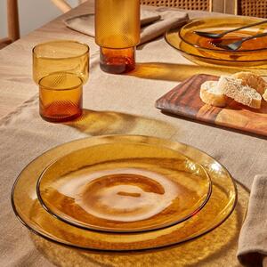 Kave Home Nausica narancssárga tányér