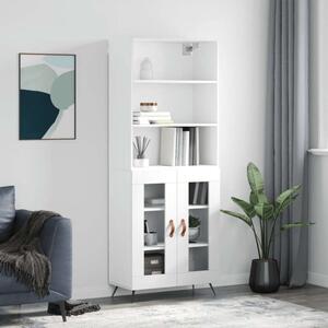 VidaXL Fehér Fa Magasszekrény - 69,5x34x180 cm