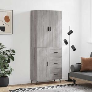 VidaXL szürke sonoma szerelt fa magasszekrény 69,5 x 34 x 180 cm