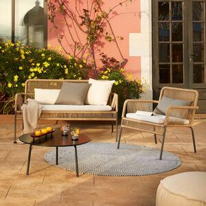 Bézs színű kötött kerti szék Kave Home Samanta