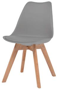 VidaXL Szürke Étkezőszék - 6 db