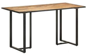 VidaXL Mangófa Étkezőasztal - Ipari Stílus - 140 cm