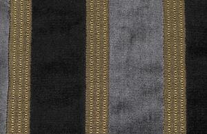 Fekete és szürke bársony párna DUTCHBONE SCOTT 45 x 45 cm