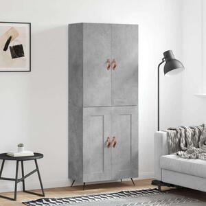 VidaXL Magasszekrény - Betonszürke - 180 cm