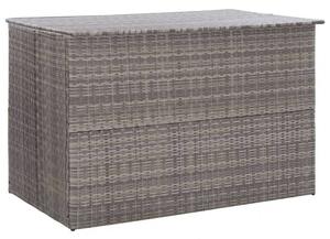 VidaXL Kerti Tárolóláda - Polyrattan - Szürke - 150x100x100 cm