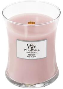 WoodWick közepes illatú gyertya, Rózsafa