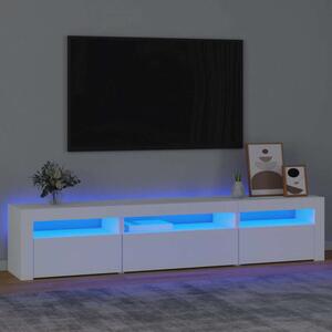 Modern LED TV Szekrény - Fehér - 195x35x40 cm