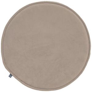 Barna szürke Kave Home Rimca kerek bársony ülőpárna ⌀ 35 cm