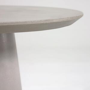 Szürke kerek cement kerti étkezőasztal Kave Home Itai Ø 120 cm