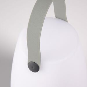 Fehér műanyag LED-es asztali lámpa Kave Home Dianela