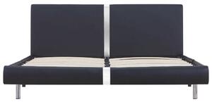 VidaXL Ágykeret - Fekete Műbőr - 120x200 cm