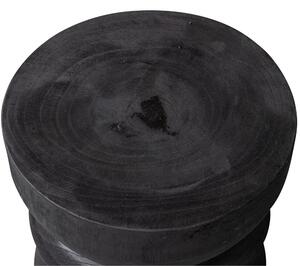 Hoorns Fekete fából készült zsámoly Brandan 40 cm